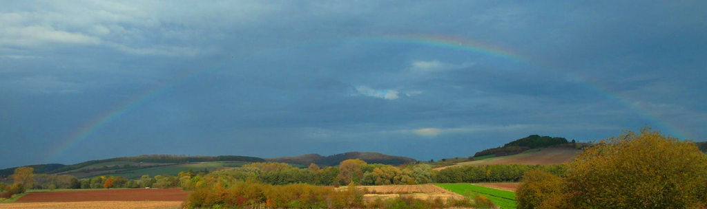 Regenbogen über Pferdeberg